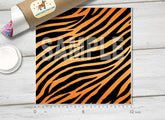 Tiger Patterned Adhesive Vinyl 134